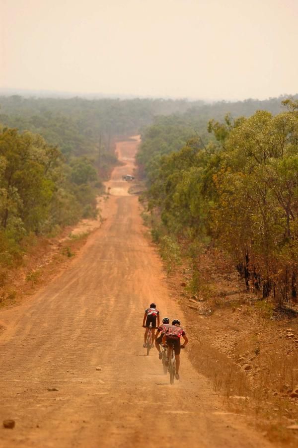The battle camp road stretching on for miles.