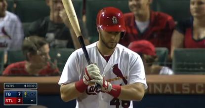 Cardinals catcher uses Wolf of Wall Street music as walk-up song