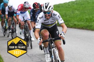 PFAFFNAU, SWITZERLAND - JUNE 08: Julian Alaphilippe of France and Team Deceuninck - Quick-Step attacks during the 84th Tour de Suisse 2021, Stage 3 a 185km stage from Lachen to Pfaffnau 509m / #UCIworldtour / @tds / #tourdesuisse / on June 08, 2021 in Pfaffnau, Switzerland. (Photo by Tim de Waele/Getty Images)