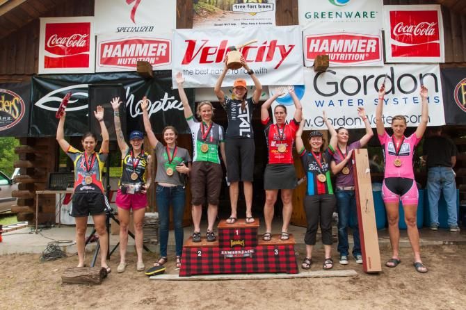 Women's podium