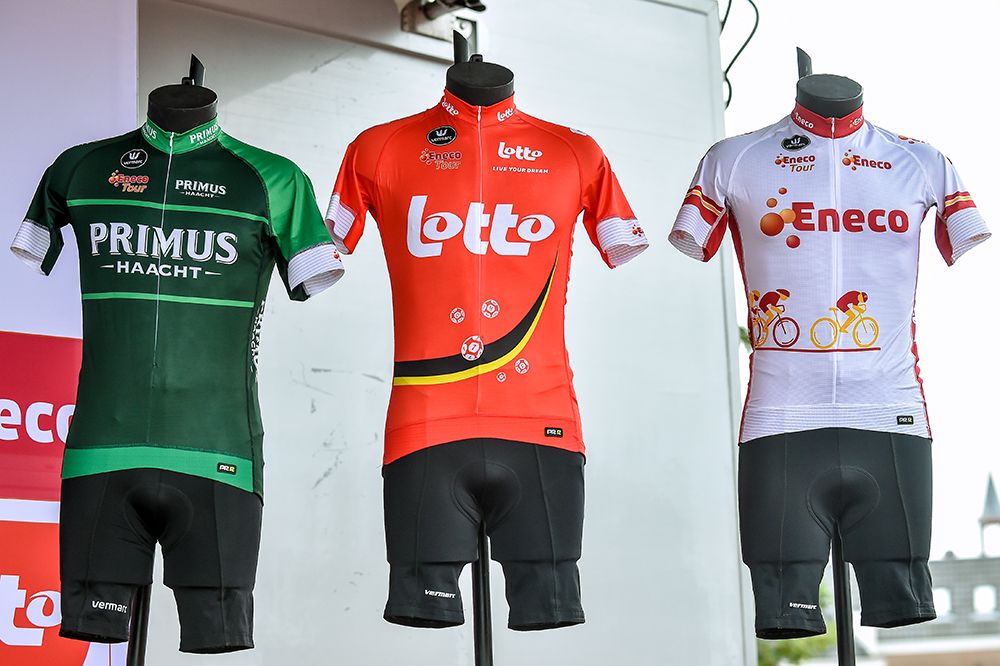 The Eneco Tour jerseys