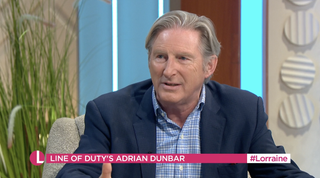 Line of Duty star Adrian Dunbar speaking on Lorraine