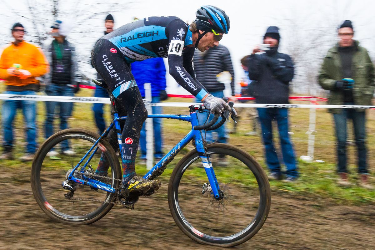 Jamey Driscoll (Raleigh Clement) descends the muddy slopes of Mt. Krumpit