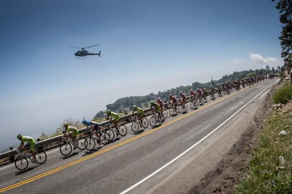 The peloton on the rim of the world
