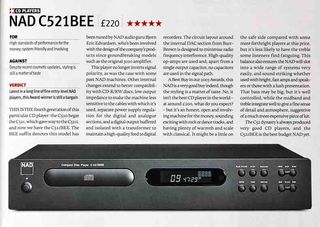 Best 25 CD players of What Hi-Fi?'s lifetime: NAD C521BEE