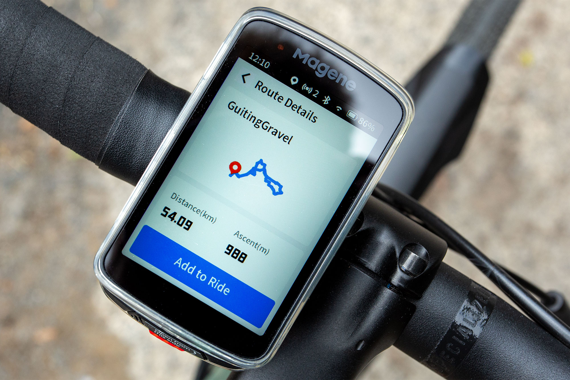 Magene C706 route select page