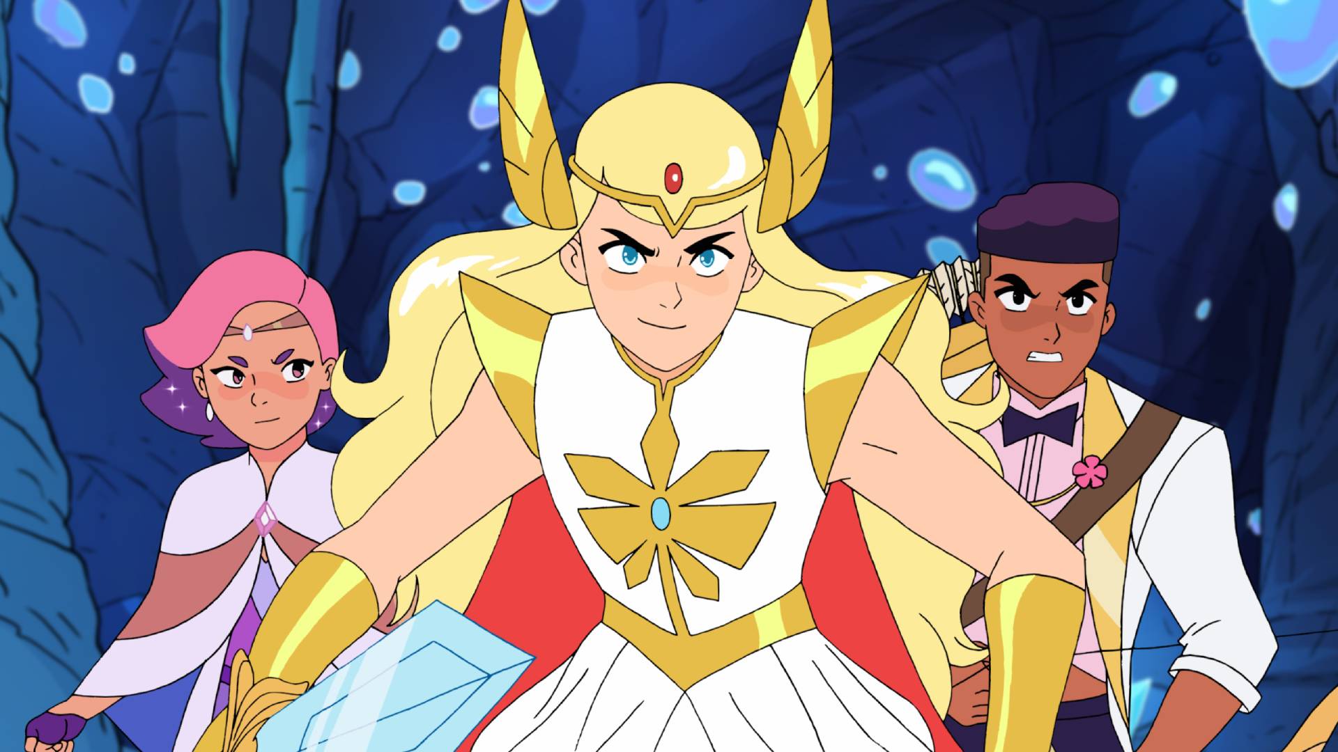 Adora and co. in She-ra: Princess of Power