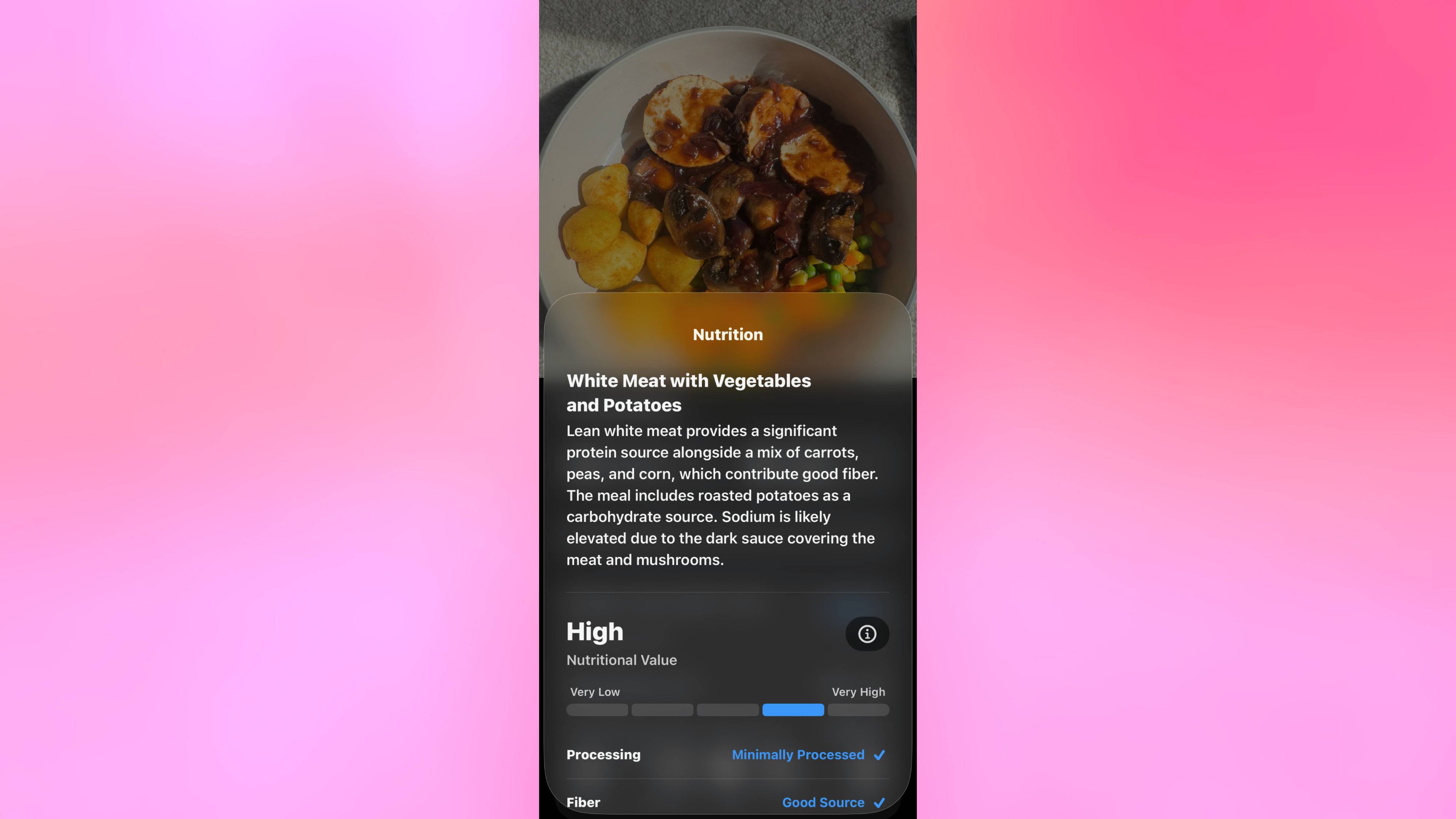 Nutritional insights in iOS 27