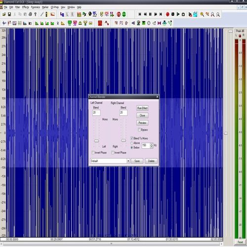 Diamond Cut image: There are a handful of effects to help enhance your audio in Diamond Cut 8.