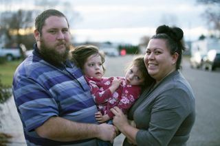 TV tonight: Parents Nick and Chelsea with their twins Callie and Carter.