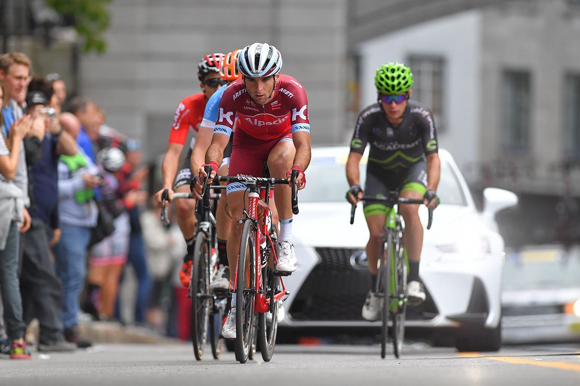 Baptiste Planckaert (Katusha-Alpecin) in the breakaway