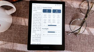 Control Center on the Onyx Boox Poke 5 ereader