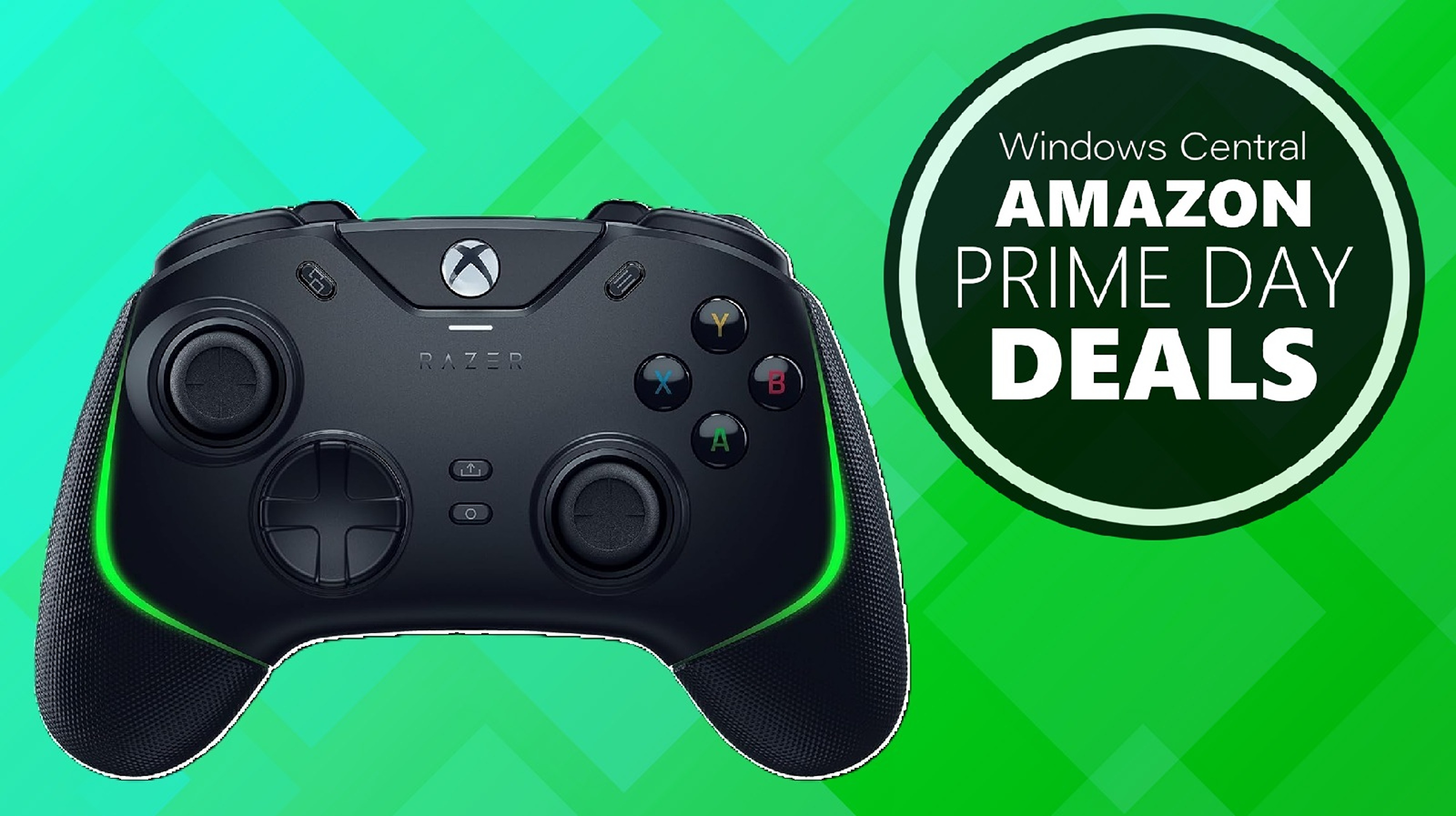 Amazon Prime Day deal banner for the Razer Wolverine V2 Chroma