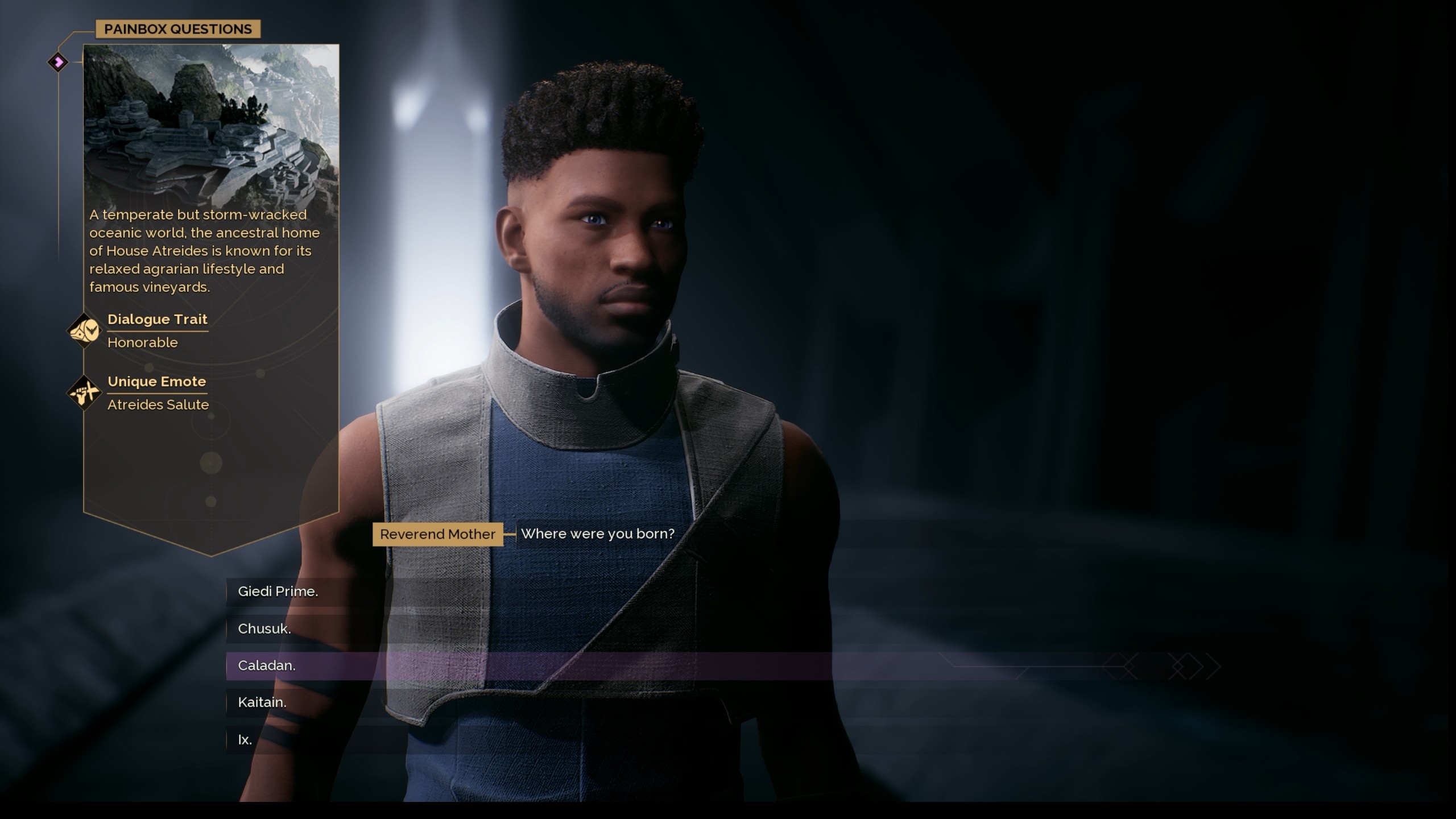 Screenshot of Dune: Awakening's character creator.