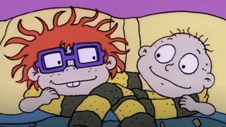 Chuckie Finster and Tommy Pickles on Rugrats