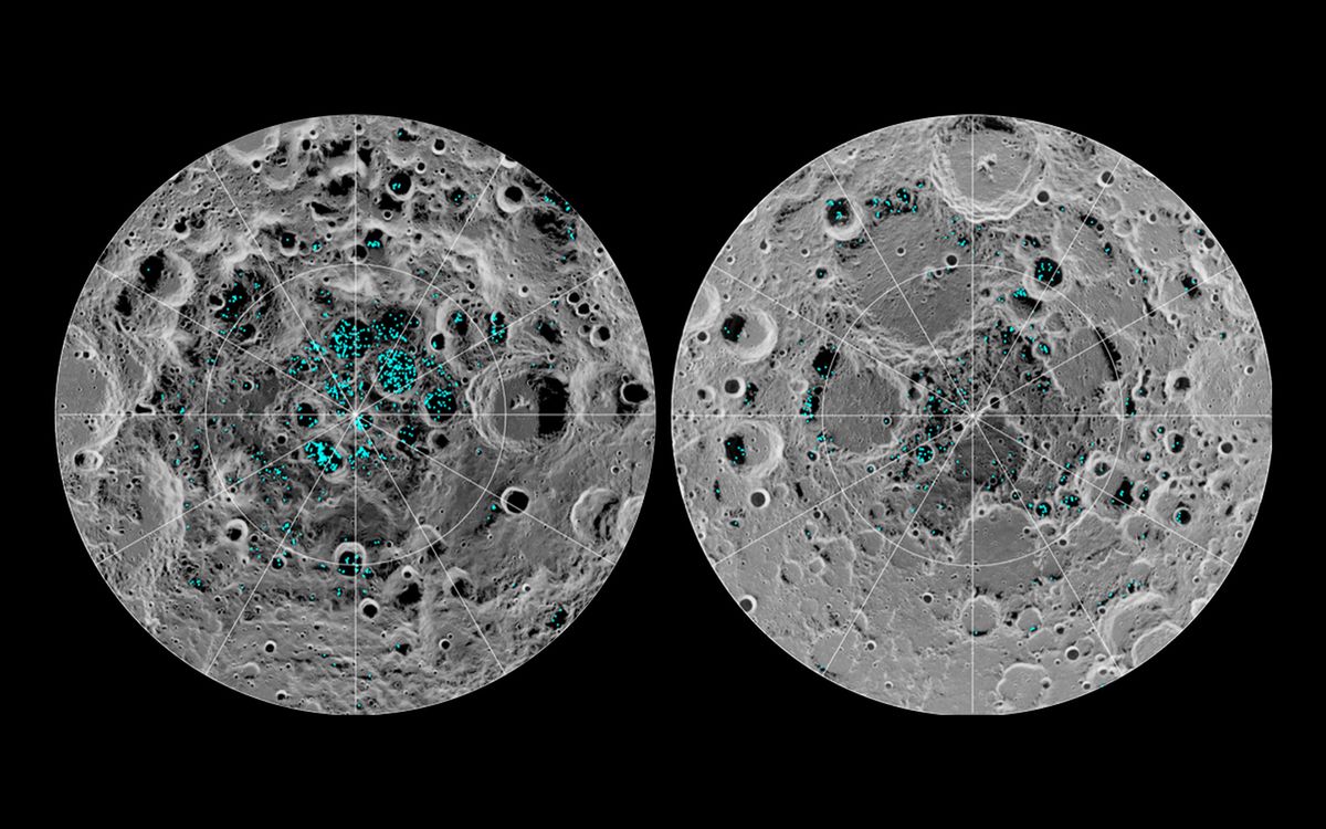 Ice on the Moon! Frozen Reserves Detected at the Poles in a Lunar First