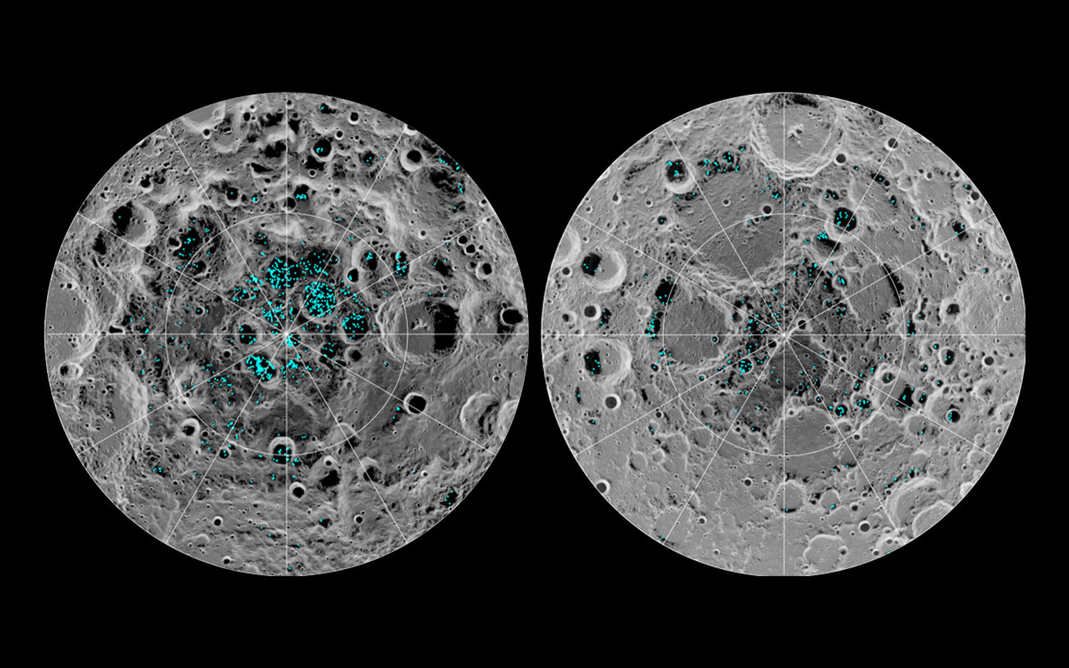 Ice on the Moon! Frozen Reserves Detected at the Poles in a Lunar First | Live Science