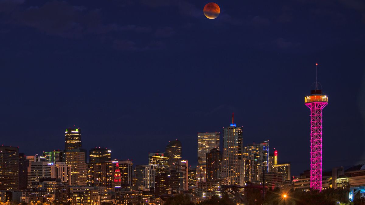 Denver under the blood moon