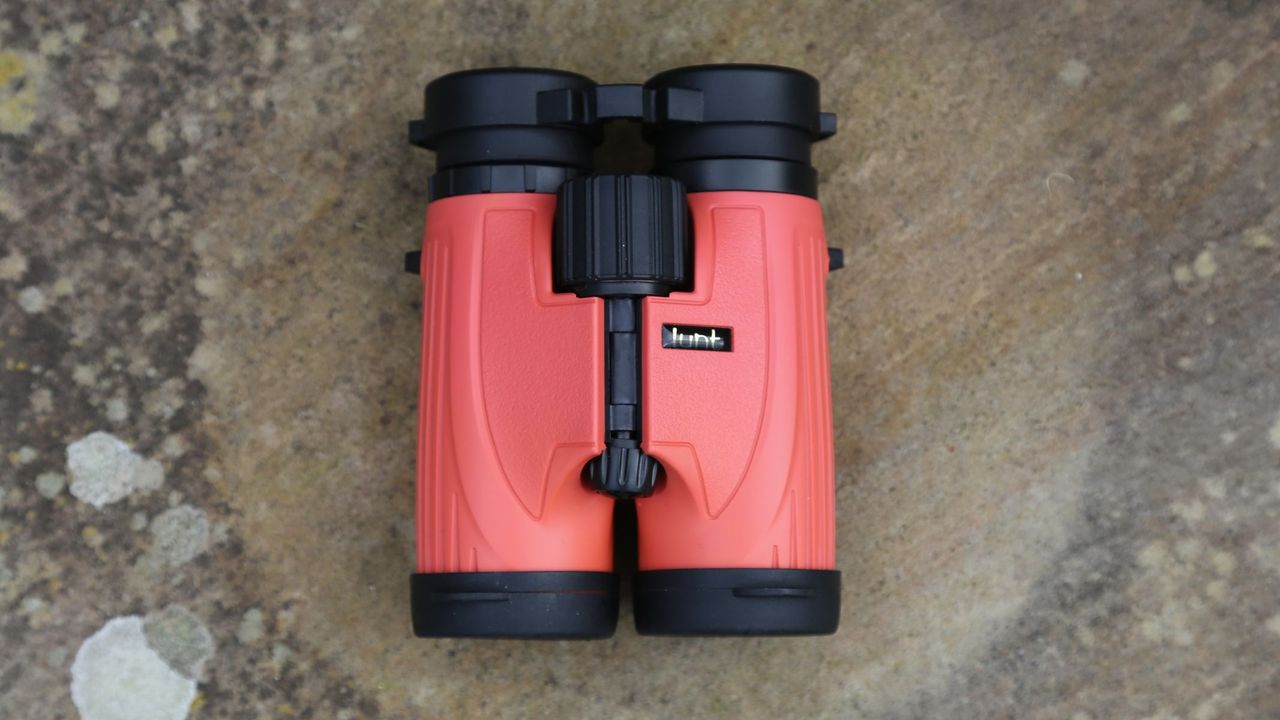 Lunt SunOculars 8x32 on a concrete flagstone.