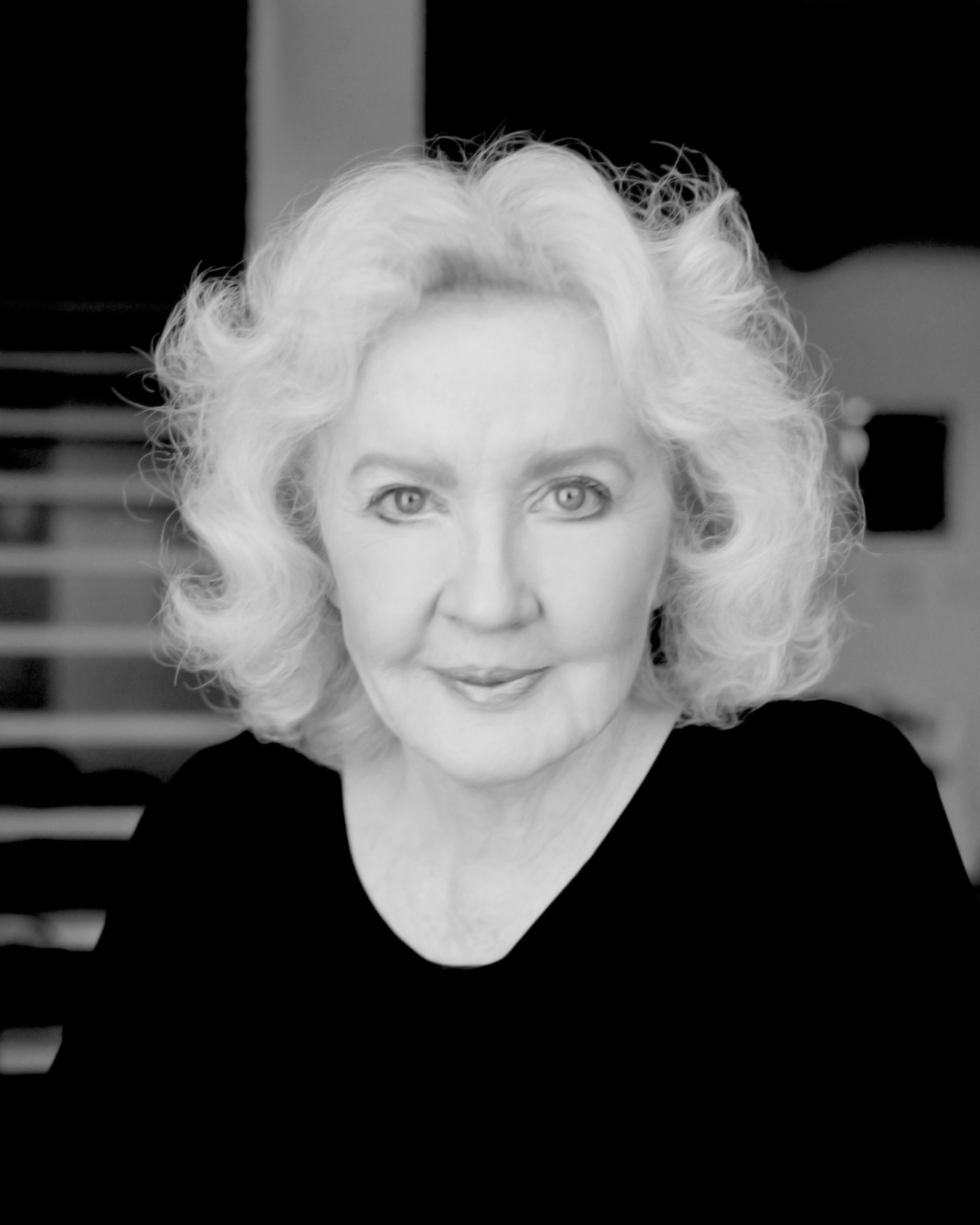 A black and white headshot of Julia Cameron