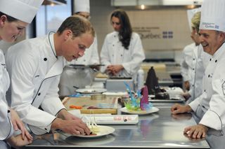 Prince William cooking