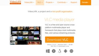 VLC Media Player website screenshot