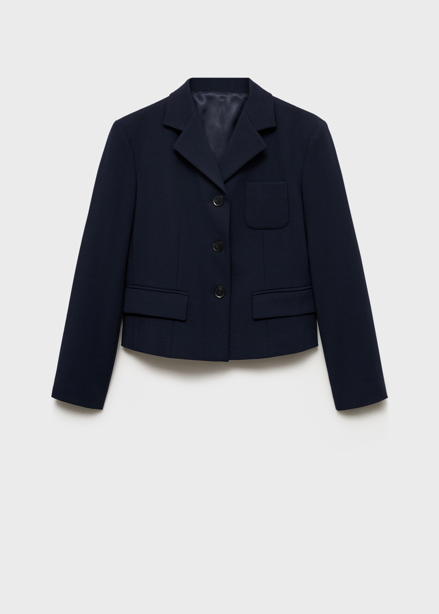 Cropped Jacket With Buttons - Women | Mango Usa