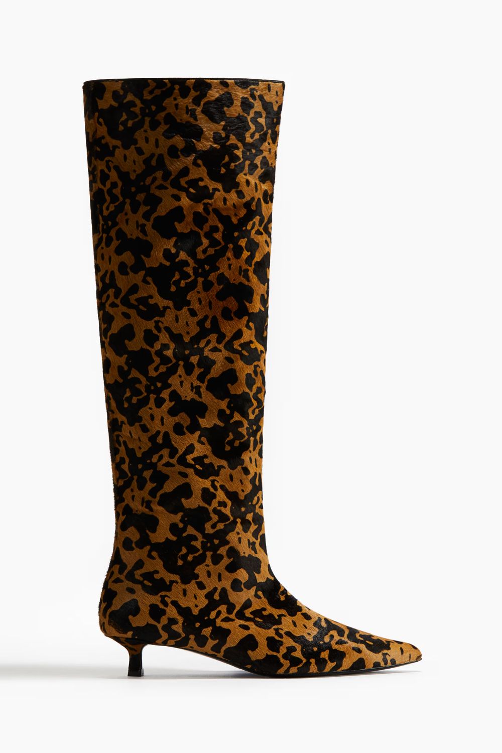 H&amp;amp;M, Kitten-heeled leather boots