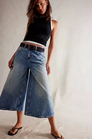 We the Free High Top Wide Crop Jeans