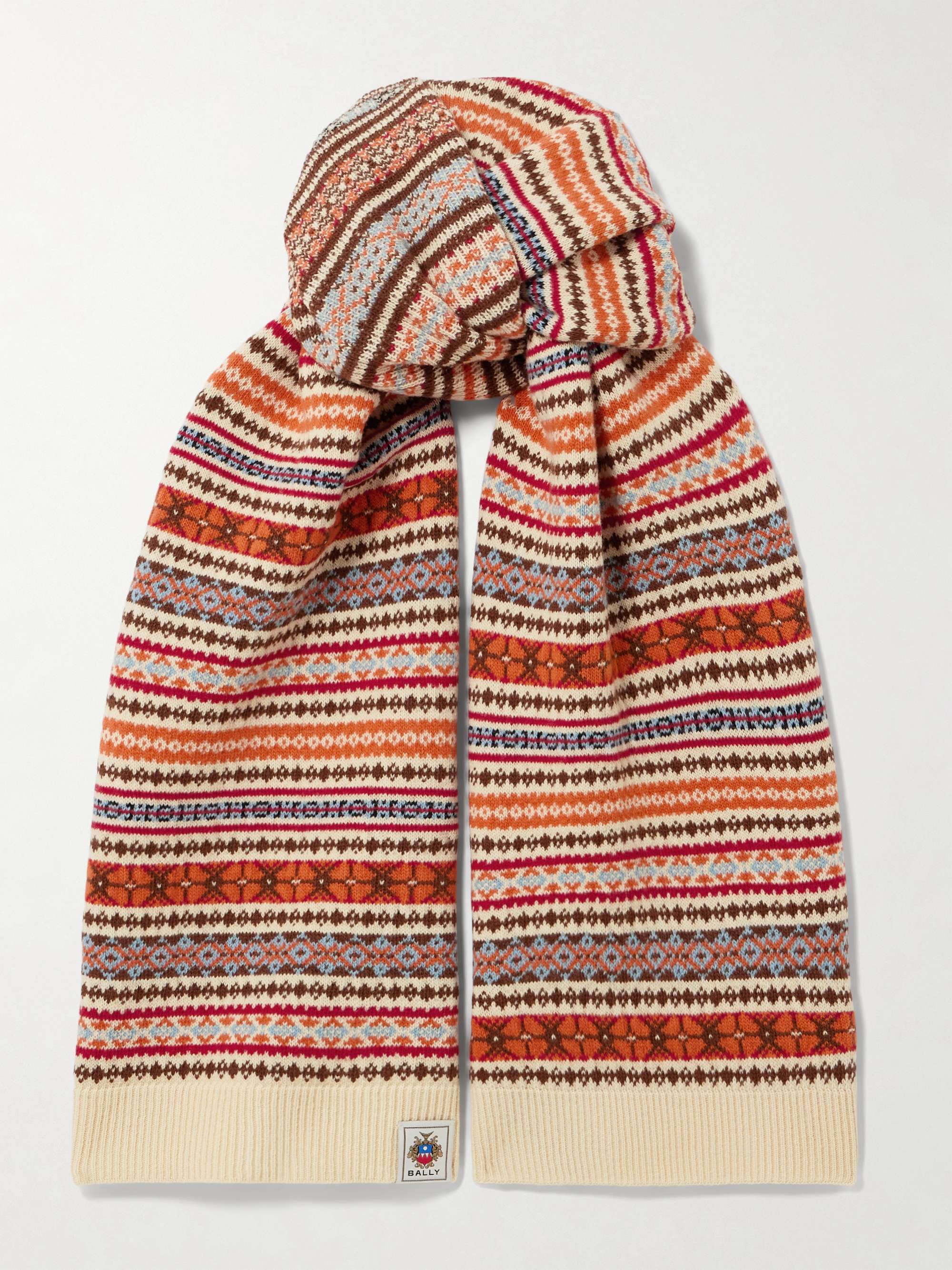 Fair Isle Wool Scarf