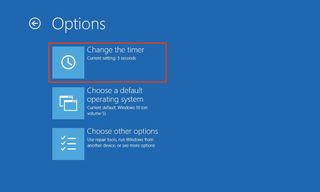 Change timer on Advanced options