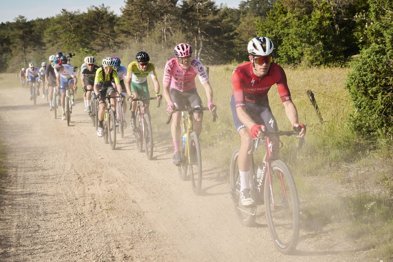 Dry day creates lots of dust on gravel roads