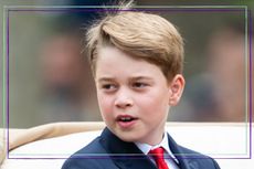 Prince George portrait from King Charles birthday parade sat in carriage