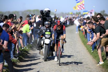 Dylan van Baarle at the 2022 Paris-Roubaix