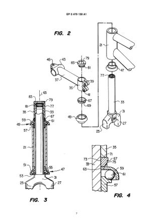 An image from the patent depicting the original threadless headset