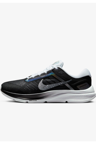 Nike black and gray running shoes