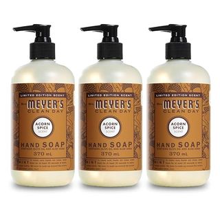 Mrs. Meyer's Clean Day Hand Soap, Acorn Spice, Made With Essential Oils, 12.5 Oz - Pack of 3