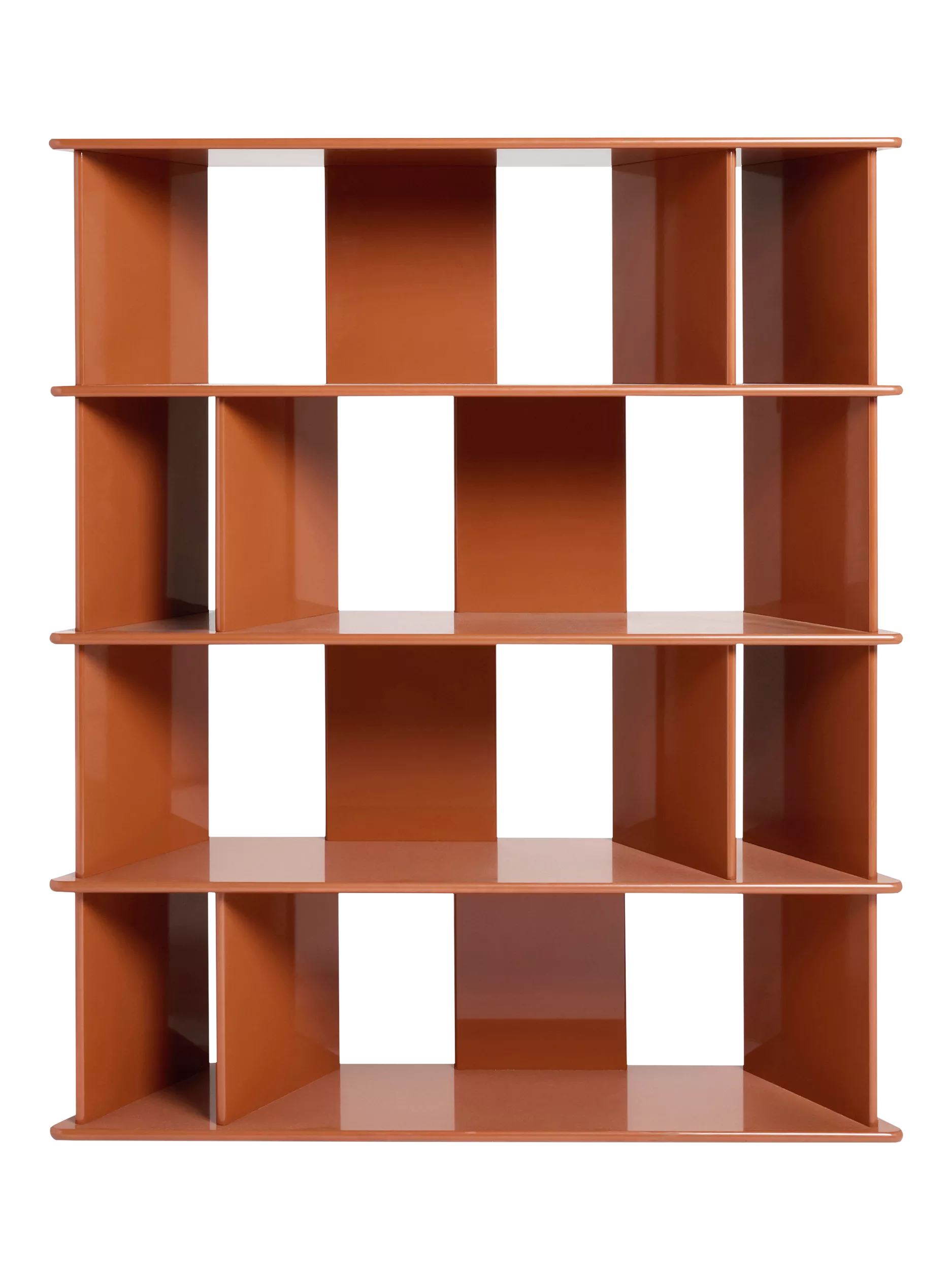 Made Ingrid Wide Shelving Unit, Rust