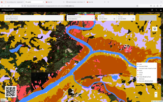 A screenshot of flood mapping