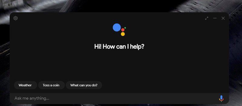 Google Assistant desktop