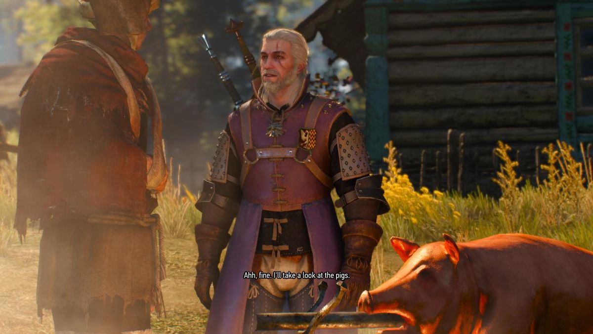 Witcher 1 Prologue Remastered - full gameplay (witcher 3 mod) 