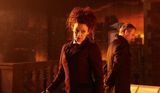 Doctor Who Missy rooftop discussion