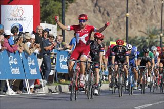Alexander Kristoff wins stage six of the 2016 Tour of Oman