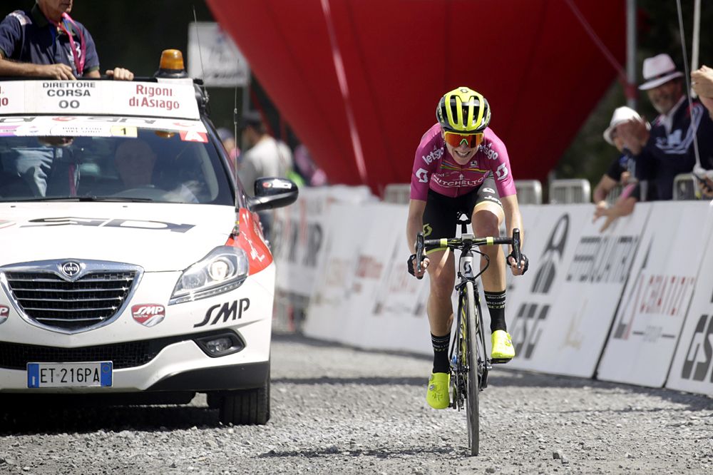 Annemiek van Vleuten (Mitchelton-Scott) wins stage 5 at the Giro Rosa