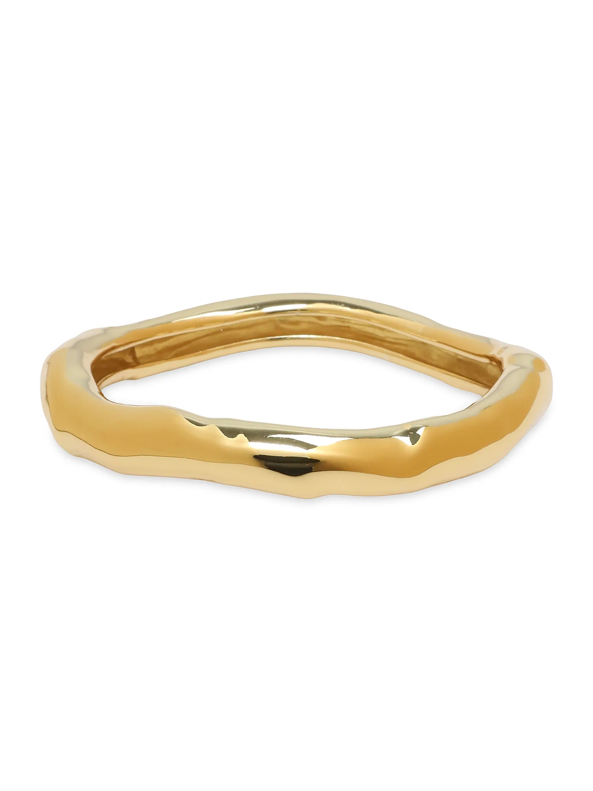 Essentials Molten 14k-Gold-Plated Small Bangle