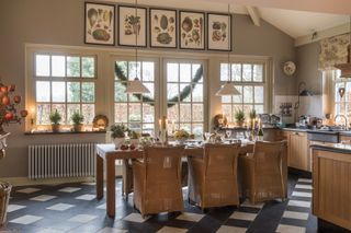 dutch farmhouse christmas dining room