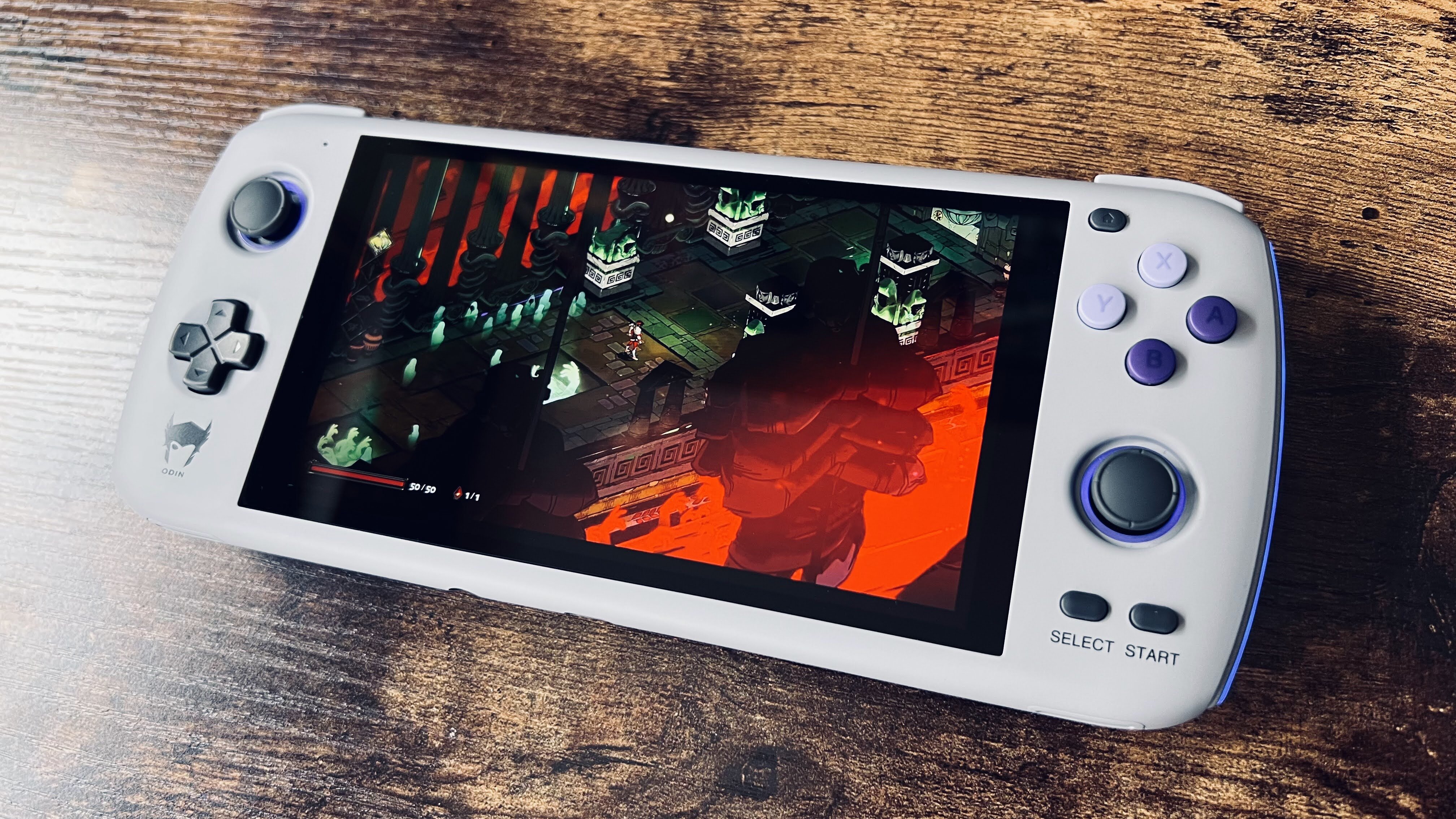 The Ayn Odin retro handheld gaming device