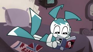 Jenny Wakeman reads on My Life as a Teenage Robot