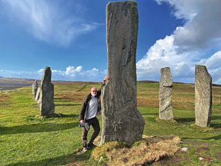 Fish at Callanish Standing Stones on Lewis Island in Outer Hebrides