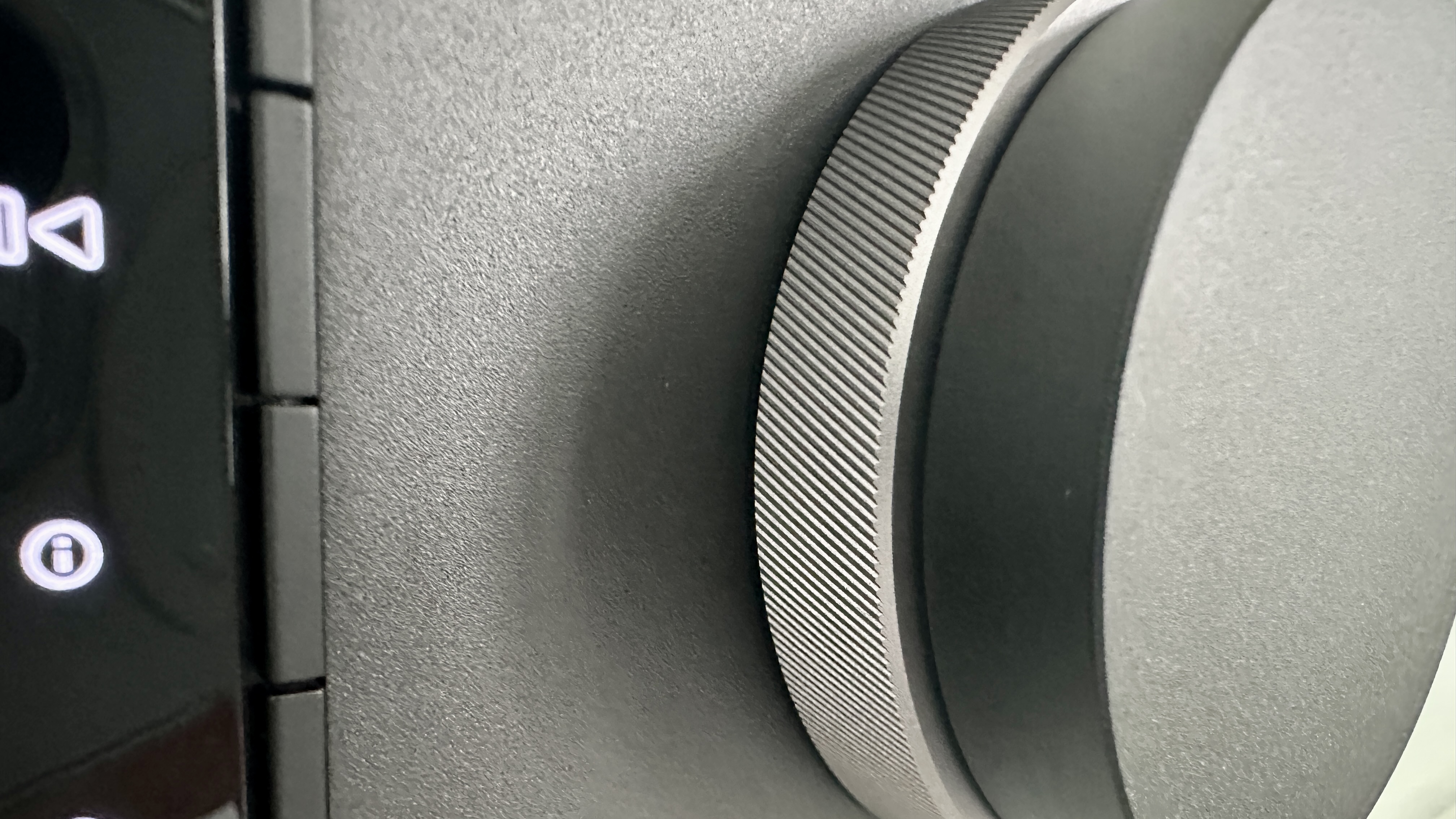The Cambridge Evo 150 SE on a gray hi-fi rack, showing the color screen, grilles and ports